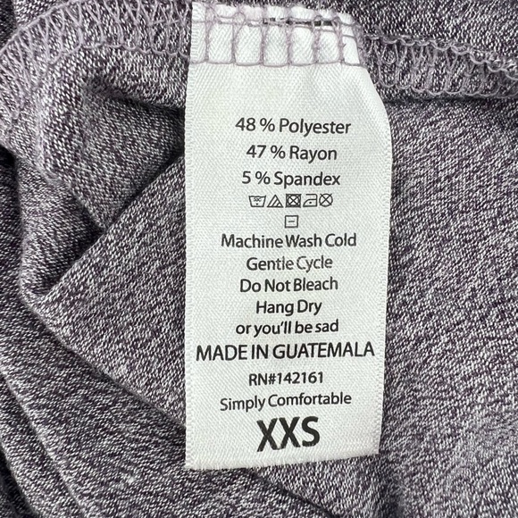 NWT LuLaRoe Purple Irma Short Sleeve High Low Shirt Size XXS Women's - Picture 6 of 6